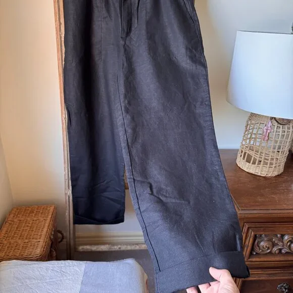 Gap High-rise Linen Blend Pants - Picture 3 of 9